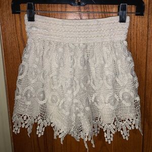 Crochet shorts